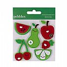 Red Green Fruits - Layered Felt Stickers